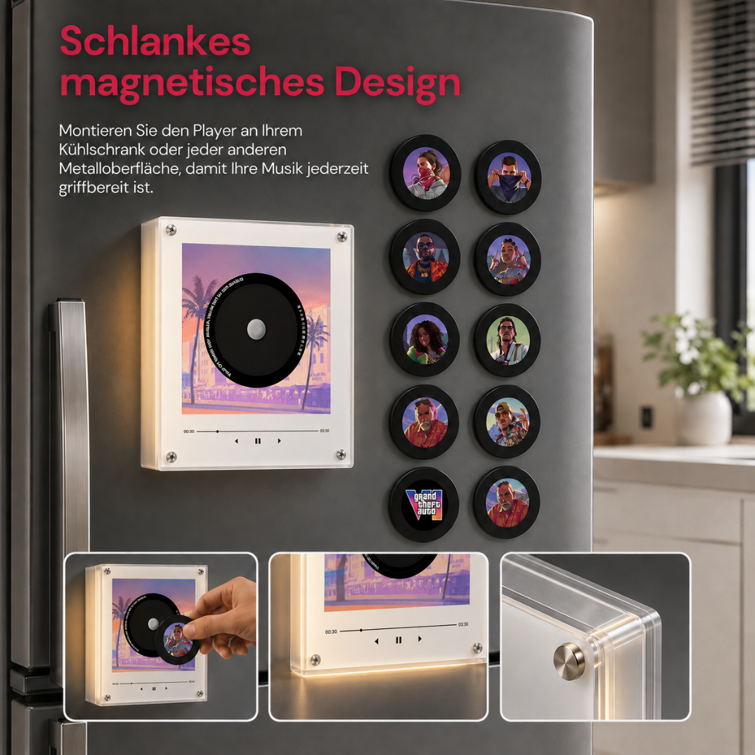 Musikplayer Magnet GTA - Mit Drehfunktion