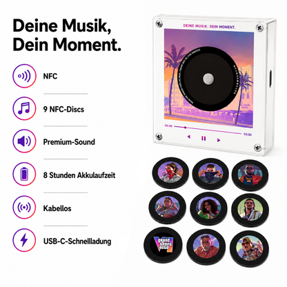 Musikplayer Magnet GTA - Mit Drehfunktion