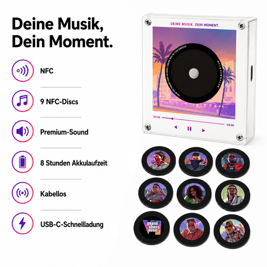 Musikplayer Magnet GTA - Mit Drehfunktion